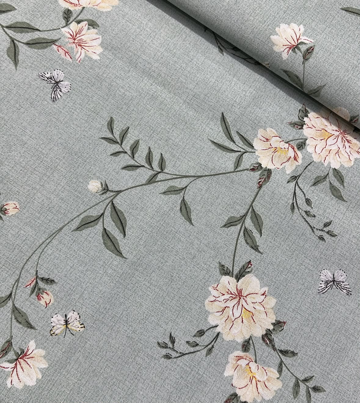 TECIDO DOHLER BELIZE SEMI IMPERMEÁVEL FLORAL