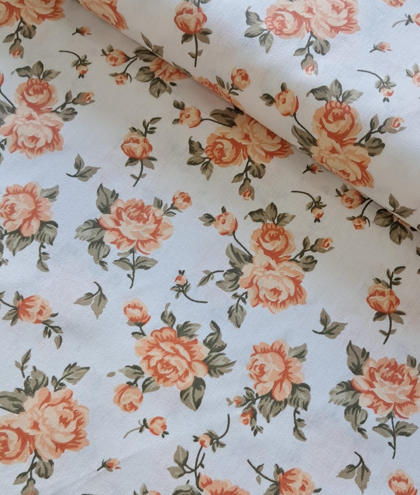 TECIDO TRICOLINE ESTAMPADO 100% ALGODÃO FLORAL 