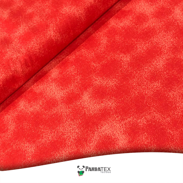 TECIDO TRICOLINE ESTAMPADO 100% ALGODÃO POEIRA LARANJA ESCURO