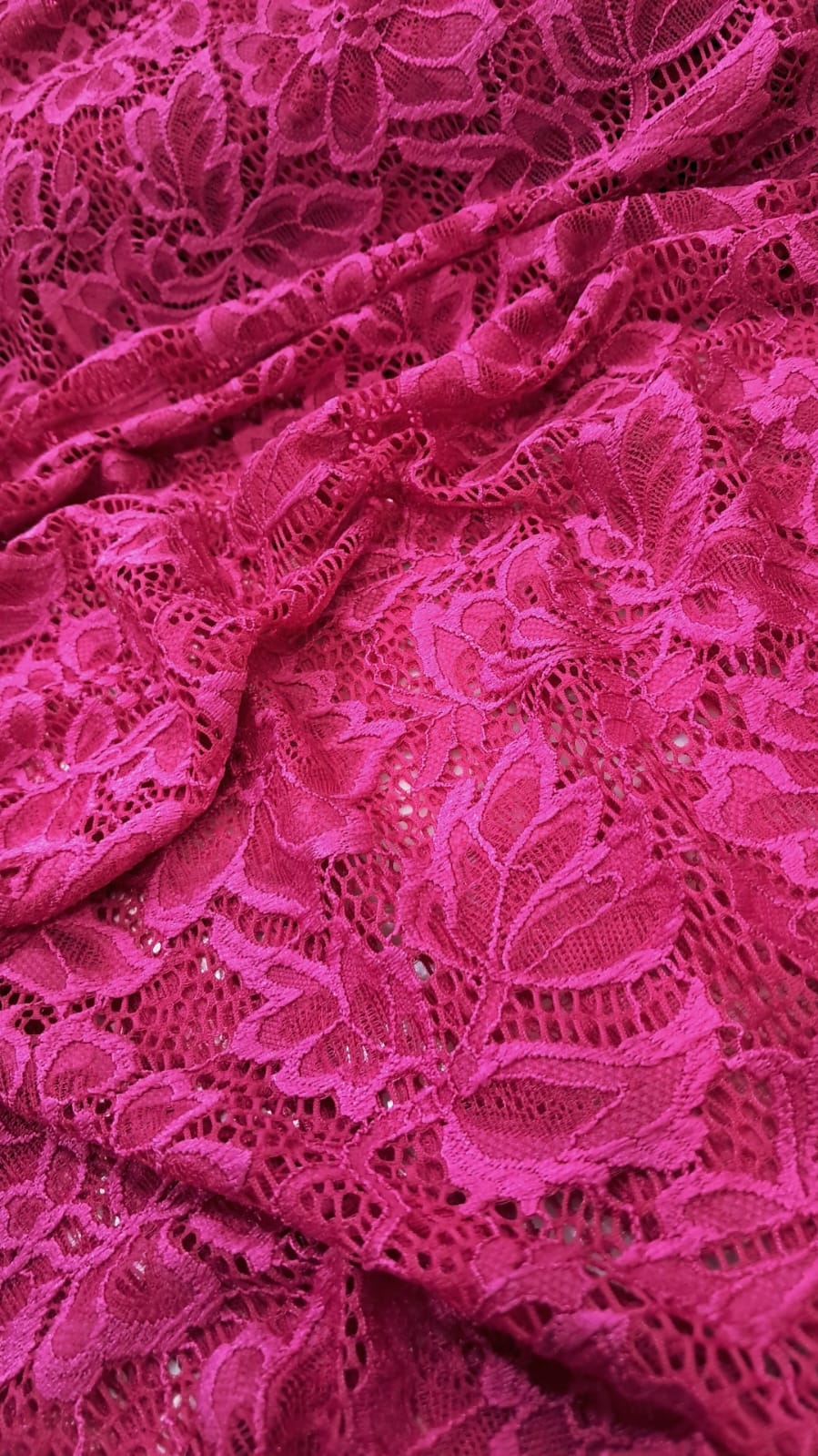 TECIDO RENDA COM ELASTANO ROSA PINK