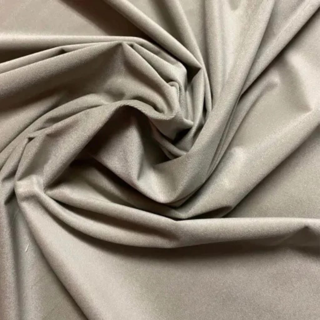 TECIDO SUEDE VELUDO 100% POLIÉSTER BEGE ESCURO
