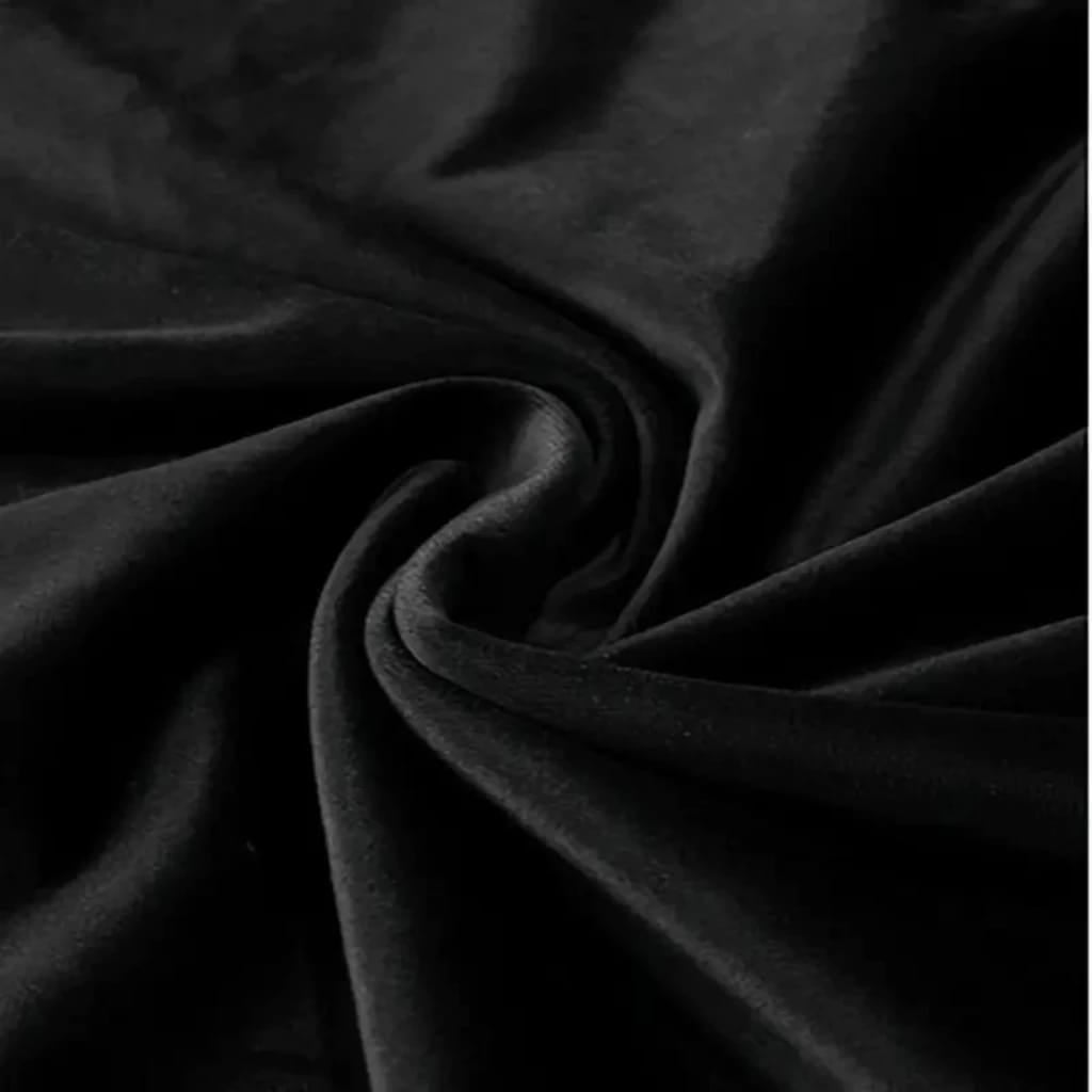 TECIDO SUEDE VELUDO 100% POLIÉSTER PRETO