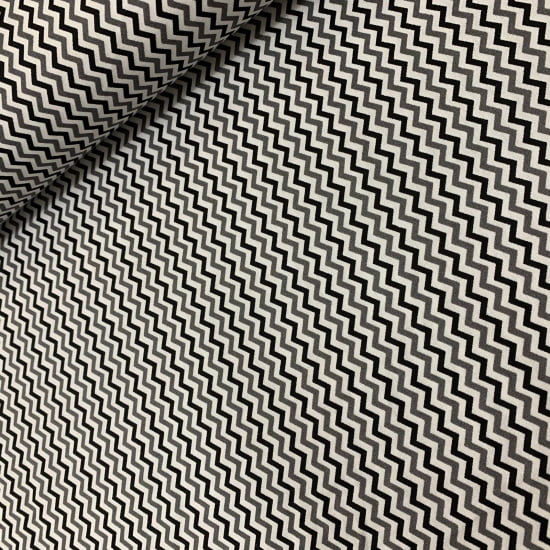 TECIDO TRICOLINE ESTAMPADO 100% ALGODÃO MINI CHEVRON PRETO CINZA FD BRANCO - Cópia (1)