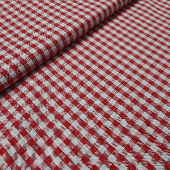 TECIDO OXFORD XADREZ 100% POLIÉSTER VERMELHO E BRANCO PEQUENO - Cópia (1)
