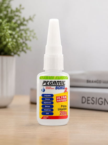 Cola Universal PEGAMIL 20g - BOND _ ADESIVO INSTANTÃNEO.