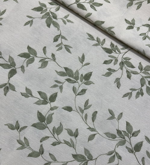 TECIDO DOHLER BELIZE SEMI IMPERMEÁVEL VERDE FOLHAS 
