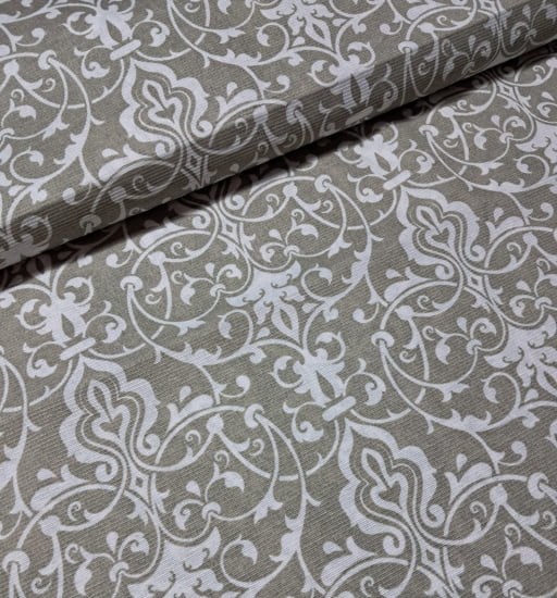 TECIDO GORGURINHO ESTAMPADO ARABESCO 