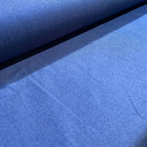 TECIDO CHAMBRE LISO AZUL JEANS 70% VISC 27% POLI 3% ELAS 