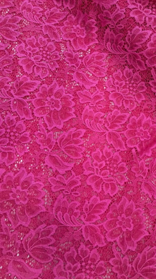 TECIDO RENDA COM ELASTANO ROSA PINK