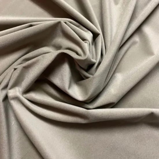 TECIDO SUEDE VELUDO 100% POLIÉSTER BEGE ESCURO