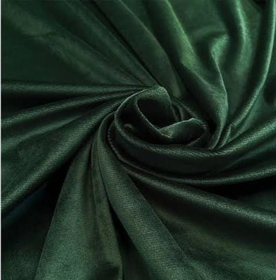 TECIDO SUEDE VELUDO 100% POLIÉSTER VERDE