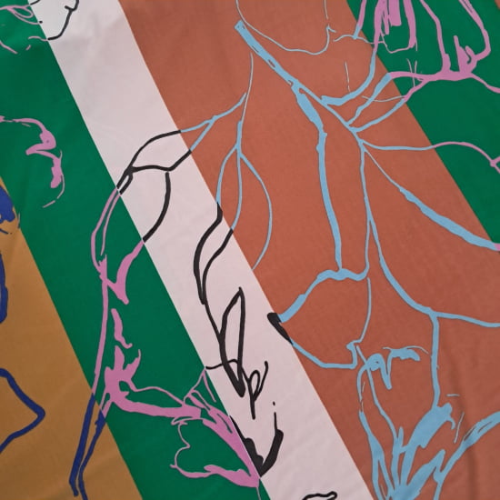 TECIDO LIGANETE 96% POLIÉSTER 4% ELASTANO- ESTAMPA ESTAMPADO COM LISTRAS TECIDO LIGANETE 96% POLIÉSTER 4% ELASTANO- ESTAMPA ESTAMPADO COM LISTRAS