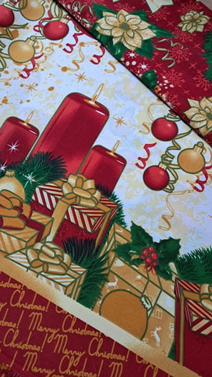 TECIDO OXFORD 100% POLIÉSTER ESTAMPADO NATAL TECIDO OXFORD 100% POLIÉSTER ESTAMPADO NATAL