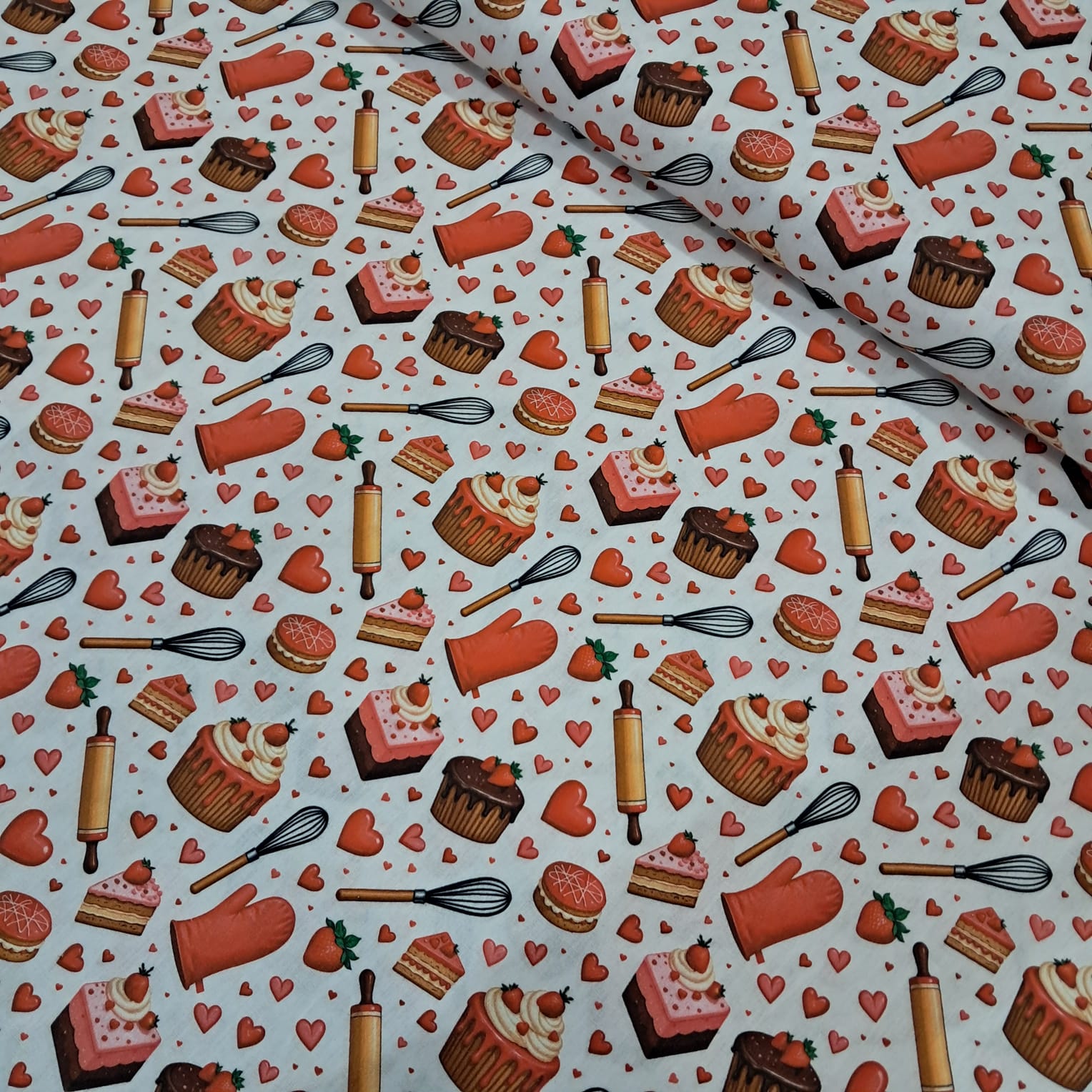 TECIDO TRICOLINE ESTAMPADO 100% ALGODÃO PERIPAN CONFEITARIA 